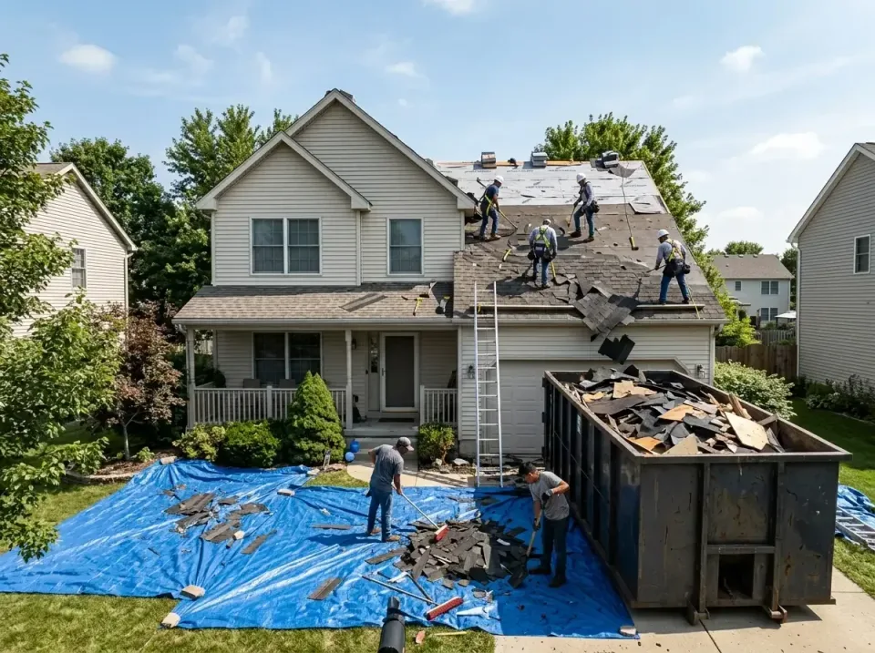 roof-replacement-debris-remova-004 — frequently asked questions, Cheapest Dumpster Rentals in Columbus, IN